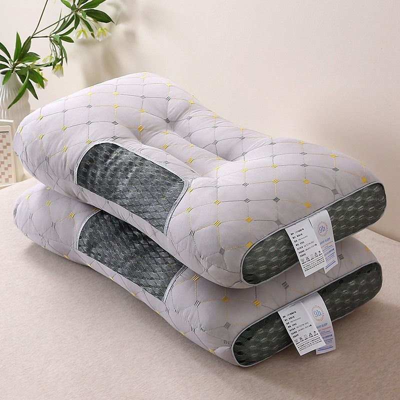 Deep Sleep Bamboo Fiber Pillow – Cervical Neck Support & Anti-Allergy