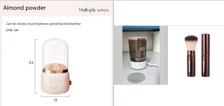 Electric Makeup Brush Cleaner Machine – USB Rechargeable & Portable