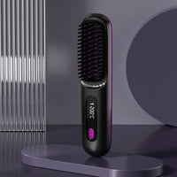 USB Rechargeable 2-in-1 Hair Straightening & Curling Brush